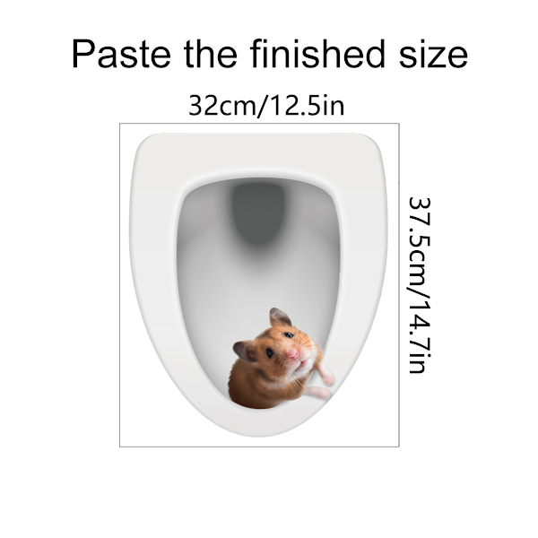 （32*38cm）WC-istuimen tarra