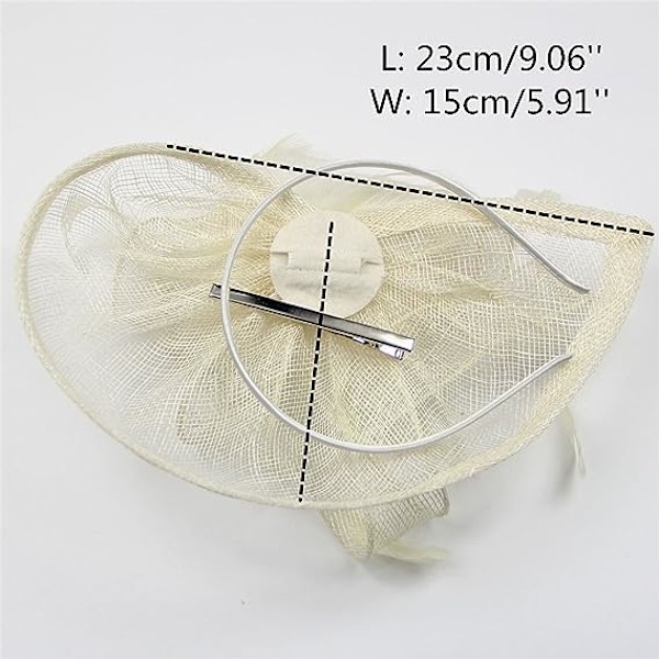 Bred, Sjarmerende Blomster Hårklipp Cocktailhatt Formelle Bryllup Anledning