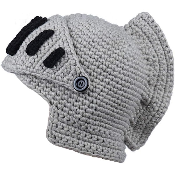 Kreativ Barbarisk Stickad Skägghatt Rolig Stickad Hatt Peruk Beanie Hatt Skägg Ansiktsmask