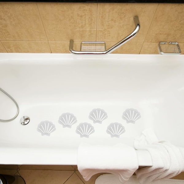 Pakke med 20 skridsikre bruseklistermærker, skridsikre klistermærker, sikkerheds-badekarstrimler til badekar, brusere, klæbestrimler, vandtætte, transparente