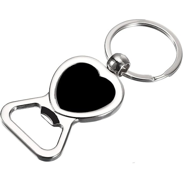 (Silver) Nyckelring Flasköppnare, 1 st - Rostfri Ölflasköppnare, Portabel Platt Nyckelring för Män, Kvinnor