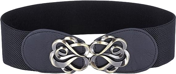 Elastisk belte for kvinner plus size for retrokjole 12 farger bred 6