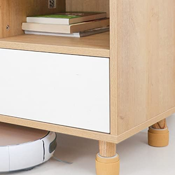 8-pack Justerbara Runda Möbelhöjare Självhäftande Sänghöjare Heavy Duty Möbelbensförlängare för Säng Soffa Couch C