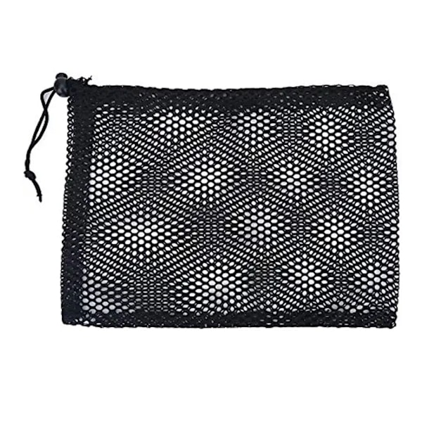 Golfbold Mesh Taske, Sort Nylon Opbevaringspose Golf Praksis St