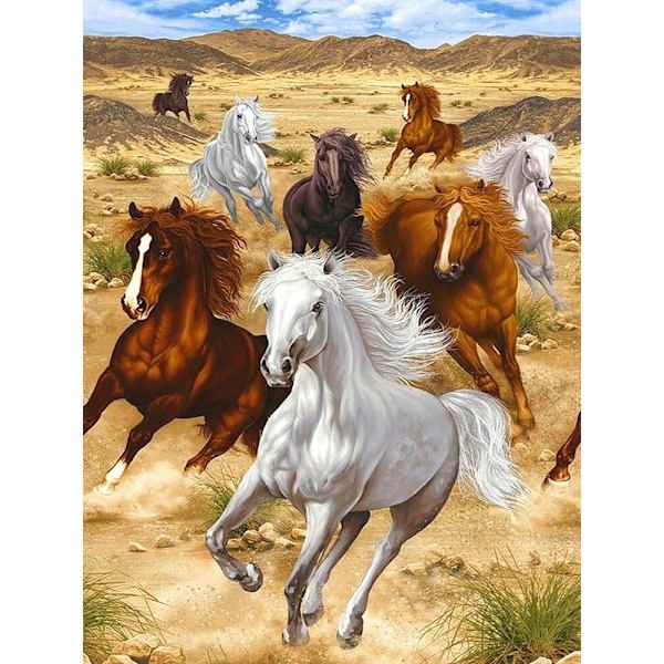 30 × 40 Ten Thousand Horse Runaway Timanttimaalaus (30 * 40, 1