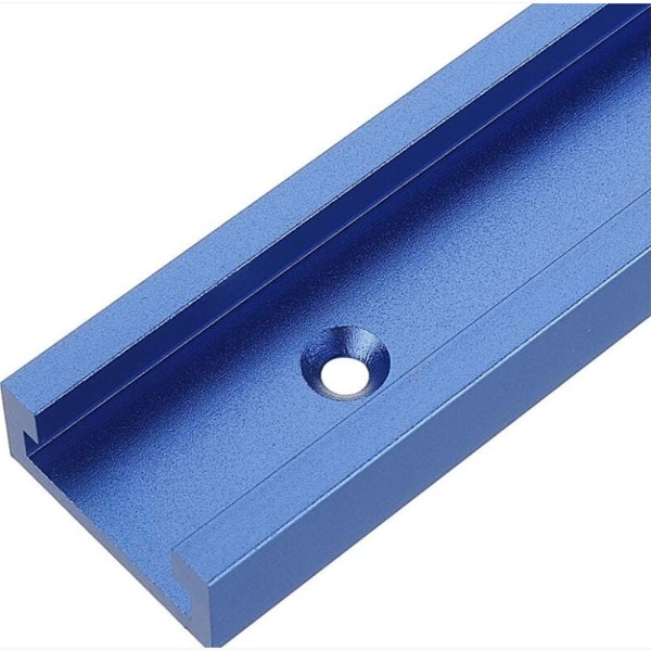 T-spår för kap- och geringssåg - Blå, fräs och träbearbetningsverktyg 500mmx30x12.8mm