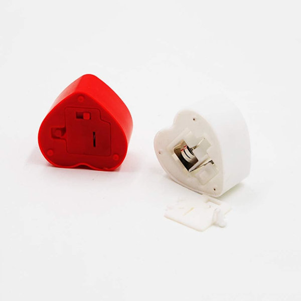 24 stk hjerteformede flammefrie LED-teljus