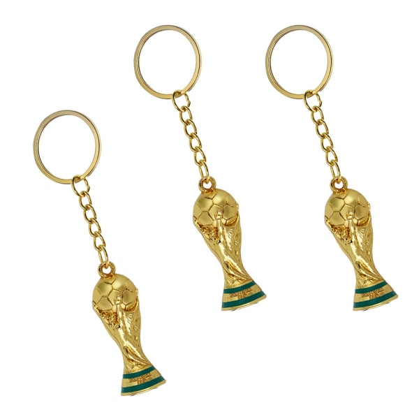 3kpl 31g 2022 FIFA World Cup 3D Trophy avaimenperä, oma jalkapallo