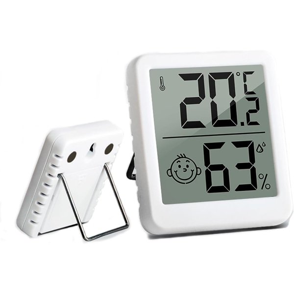 4,5x5,2x1,1 cm, indendørs hygrometer termometer, mini høj præcision