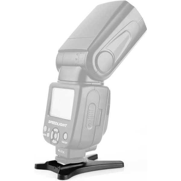 Kamerablixtstativ Blixt Speedlight Blixtsko Fäste Stativ med 1/4\" Metallstativgänga för