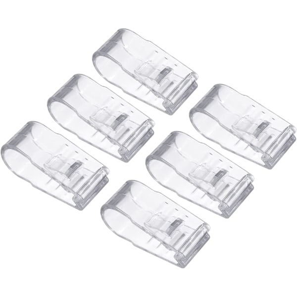 Täcke Filt Klämmor 6st Inga Nålar Plast Täcke Klämmor Håll Hörnet På Plats Täcke Fixering för Klämma Lakan Fäste Klämma Transparent