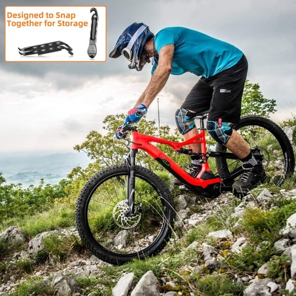 12,5x2,5cm Cykeldäckjärn Däckbytes- och reparationsverktygstillbehör (4 ST)