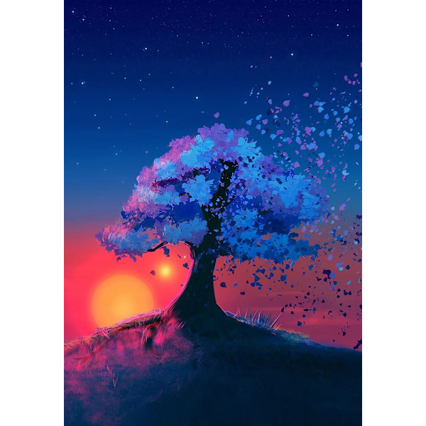 30 × 40 Lehtipuu timanttimaalaus (30 * 40, 1
