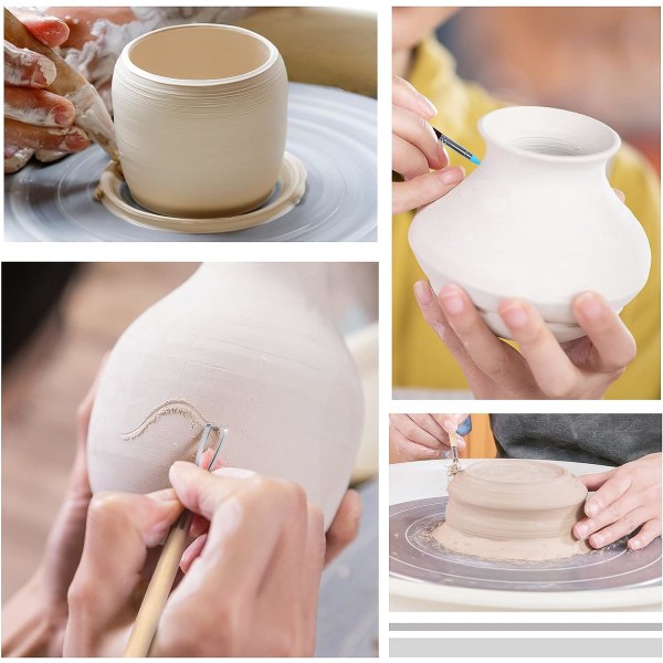 Keramikkverktøy, 30 deler av tre og rustfritt stål leire keramikk T