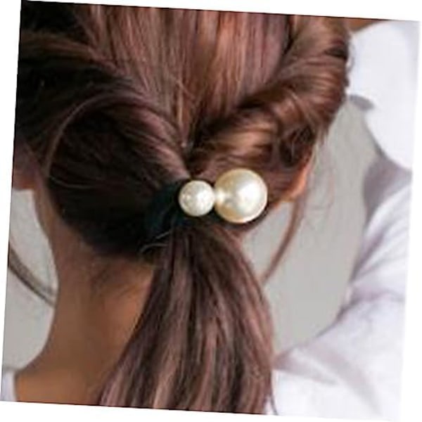 3 stk. Pige Perle Scrunchies, Hårringe, Pandebånd, Hårelastikker, Elastiske Hårelastikker og Hestehaleholdere med Elasticitet B