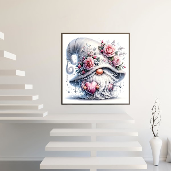 30cmx30cm 5D Diamantmålningskit för Vuxna Nybörjare, Diamantkonstkit, DIY Full Runda Borr Diamantprick Ädelstenskonstkit för Vuxna, Hemväggdekor