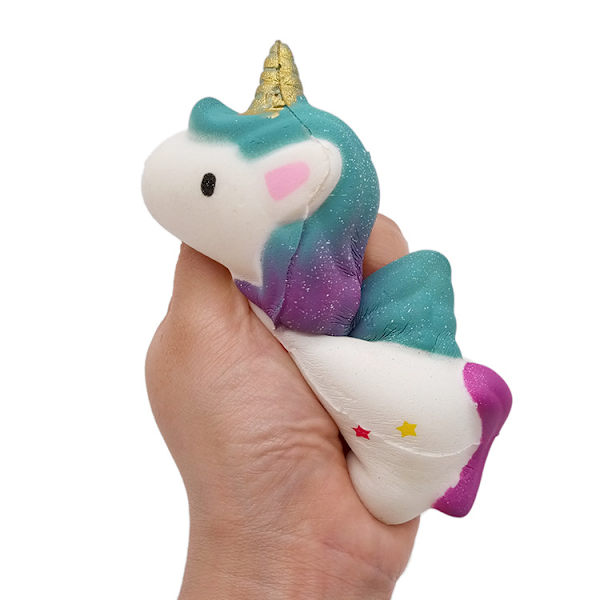 Enhörning Squishy Fidget Leksaker Barn Presenter Festgåvor Långsam Stigande