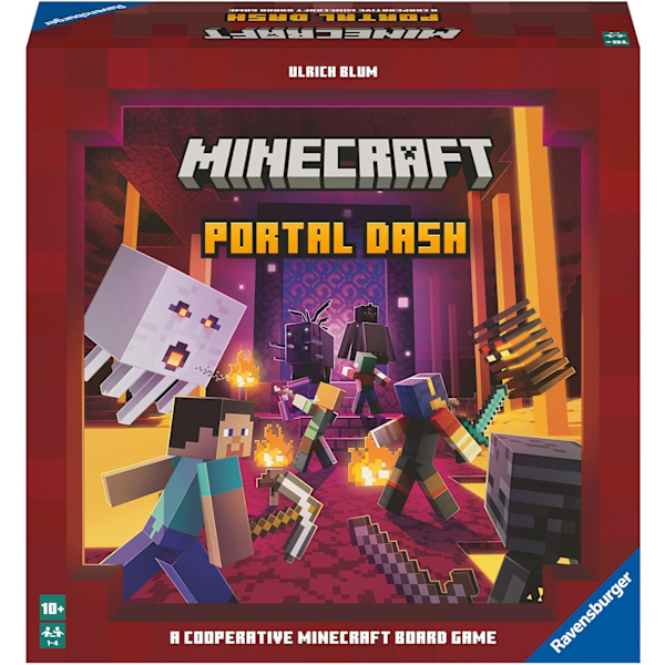 Minecraft Portal Dash - Oplevelsesrigt strategispil til voksne og børn fra 10 år - 1 til 4 spillere