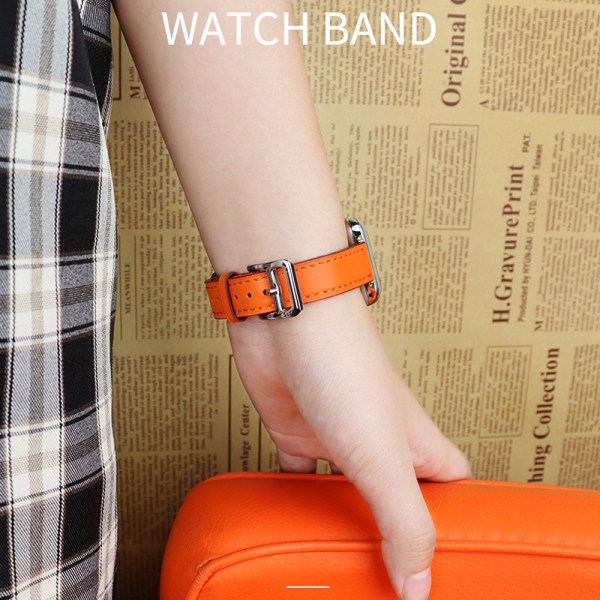 Rétro Orange Kompatibel for Apple Watch Armbånd 41mm 40mm 38m