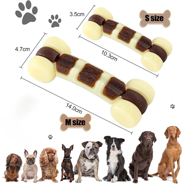 Oändligt Hållbart Hundleksak Hundtuggben Nötköttssmak Forma