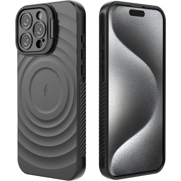 iPhone 16 Pro Max Skal, Stark Magnetisk Kompatibel med MagSafe, Mjuk Touch, Släppresistent Hudkänsla Bakre Skydd S