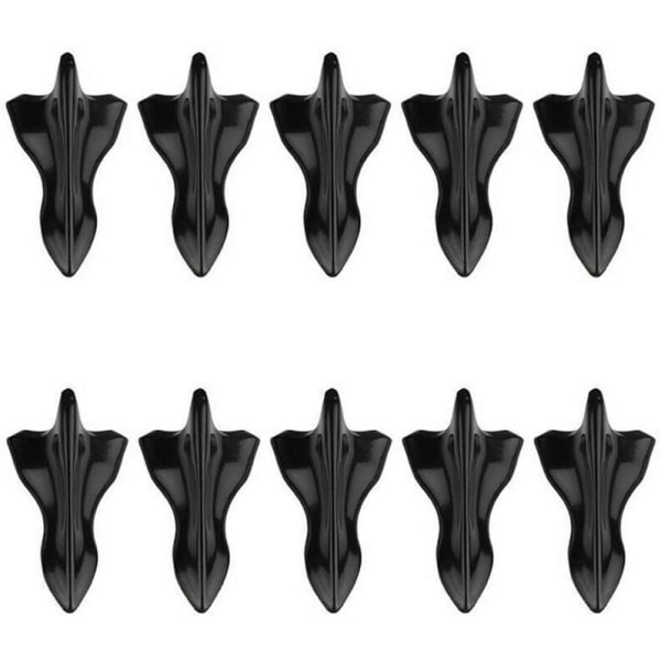 Shark Fin Decor, 10 stykker Universal dekorativ selvklæbende ABS