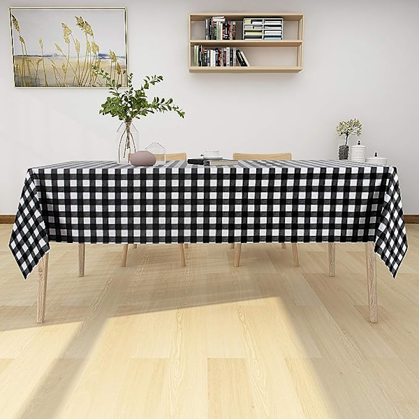 Rektangulær vinyldug med tern - 54 x 107 tommer - Na