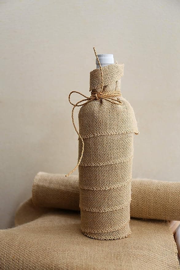 Beige, 2 Mx1.48 M Chemin de Table Toile de Jute Ruban de Table R