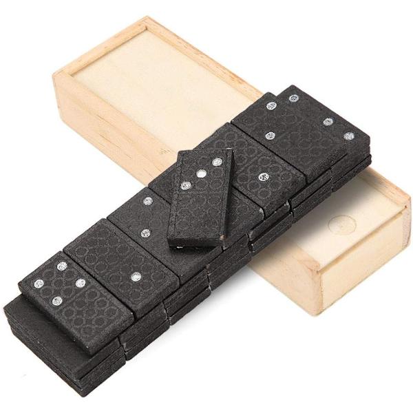 28 bitars/set av barns pedagogiska träkort professionella leksaker set dominobrickor set för vuxna L