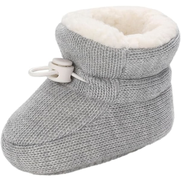 Baby Boy Girl Boots, Nyfödd Vinter Varm Mjuka Snow Boots Spjälsäng Skor Toddler Halkfritt First Ste