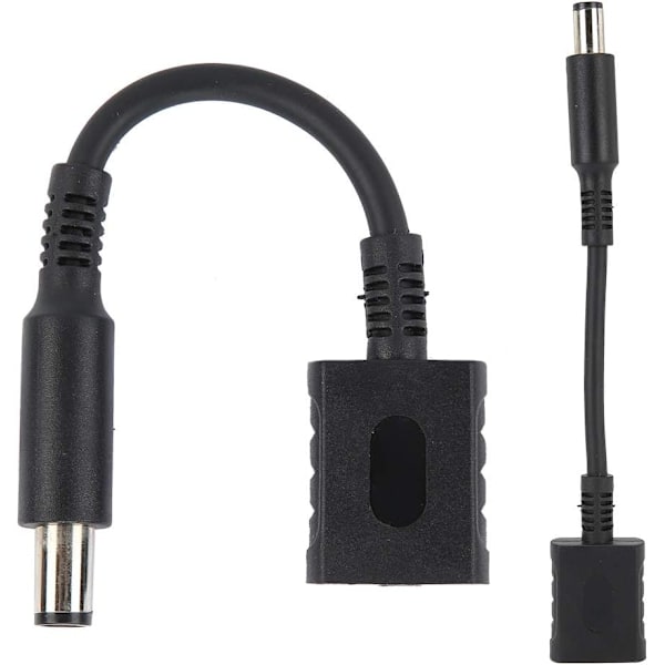 2 stk. - DC-strømadapterkabel til bærbar computer, 4,5 x 3 mm hun til 7,4 x