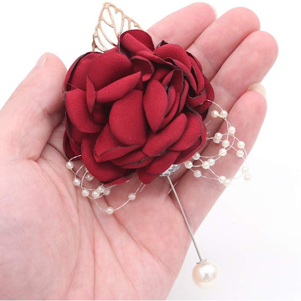 2 stk. Bryllupsdekoration Pige Brudepige Boutonniere Prom Fest Boutonniere Bryllupsdekoration