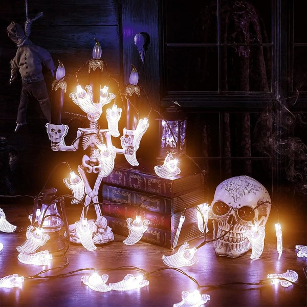 Halloween-spøkelseslys, 3m 20 LED-spøkelseslys, Halloween-spøkelseslys, Halloween LED Fa