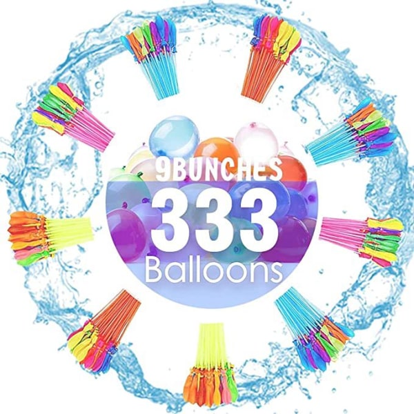 Vesiilmapallot 333 Instant Bulk Water Balloons Itsesulkeutuvat