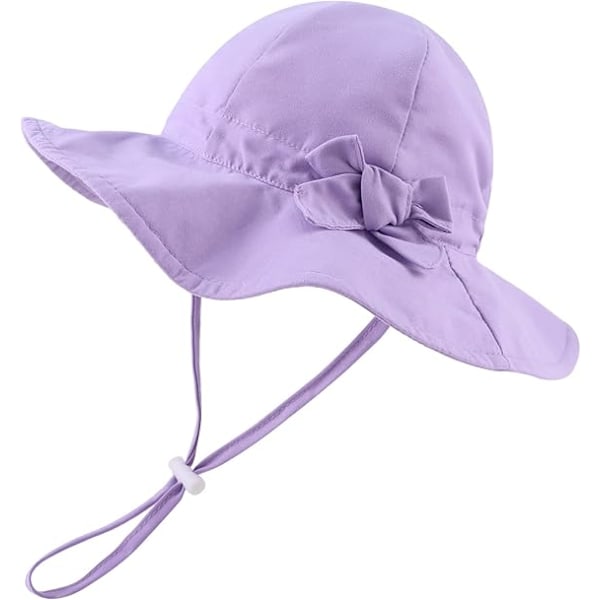 Solhat med bred skygge til børn i alderen 2-3 år Purple