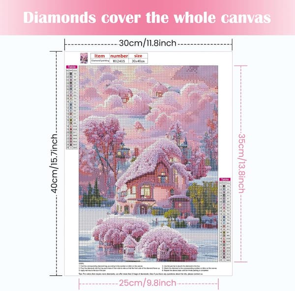 5D Diamantmålning Elf World 30x40cm Stil 4