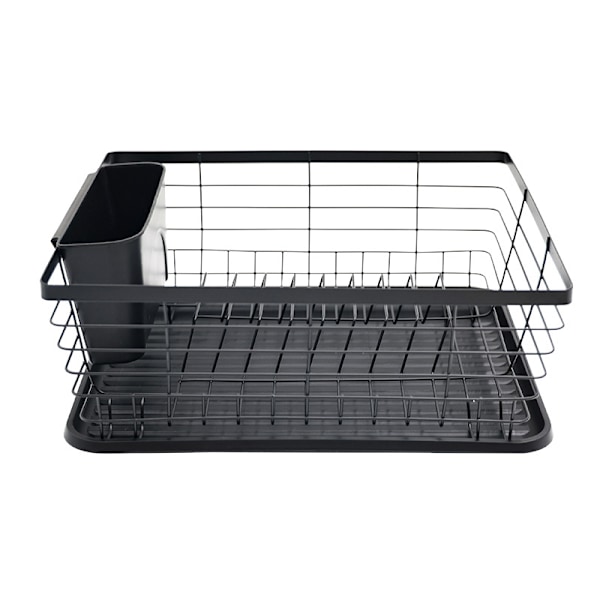 (363×302×145mm) Sort Drypbakke | Sort Vaskestativ | Køkkenudstyr | Aftagelig Bakke | Metal og Plastik