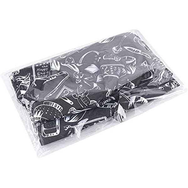 Pack Köksförkläde för Kvinnor, Unisex Kockförkläde med - Chili Pepper Mönster för Matlagning, Bakning, DIY, Café, Restaurang