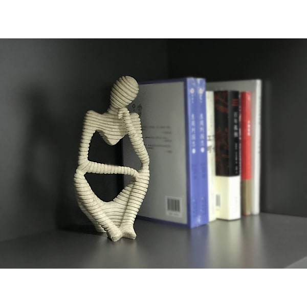 Abstrakt skulptur tenker statue sandstein harpiks for hotell hjem