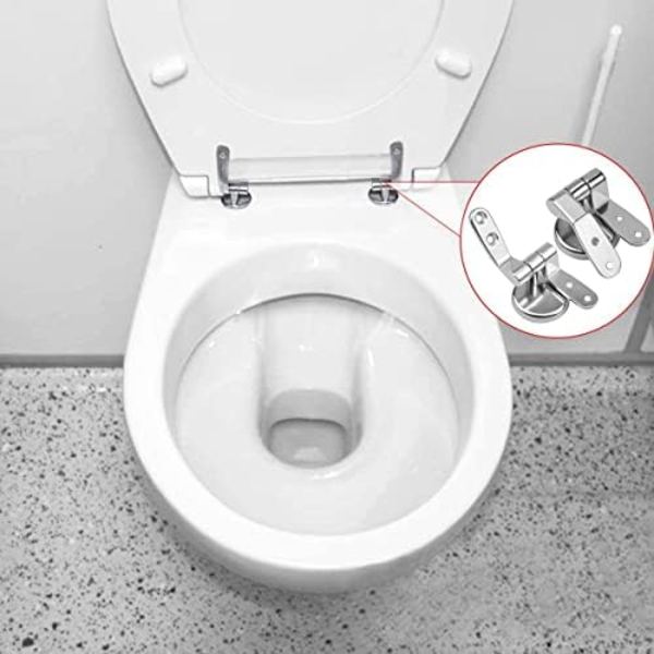 4x3x3,5 cm 1 sarja Sinkkiseos-WC-istuimen kannen saranat säädettävät korvaavat saranat ruuvikiinnityksillä pultteja