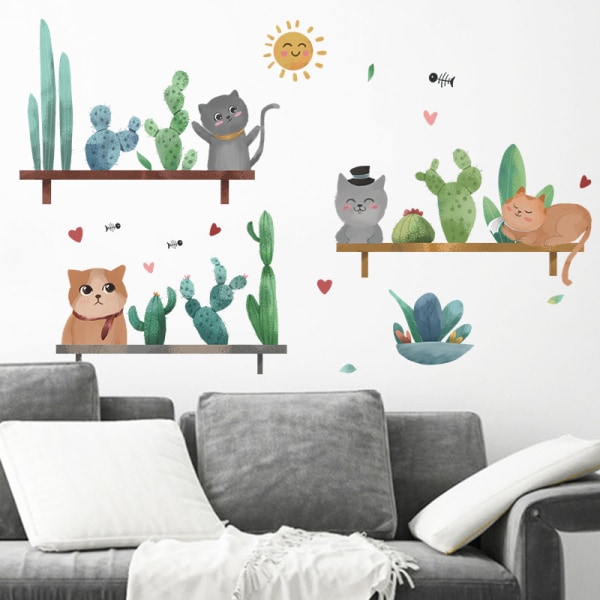 Kaktus og killing kombination wallstickers på det idylliske lille