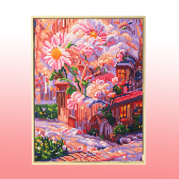 30x40 cm 5D DIY Full Diamond Painting, Full Hand Flower