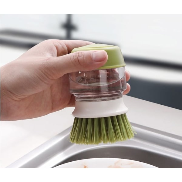 Green Palm Scrub opvaskebørste med genopfyldelig opvaskemiddel Di
