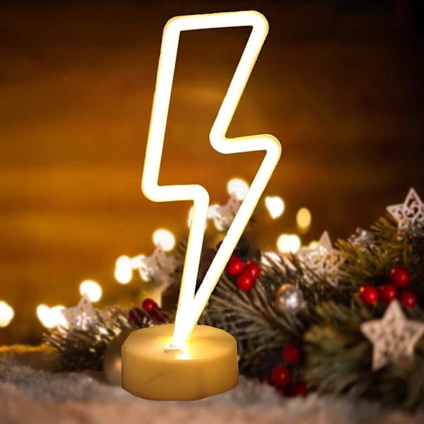 Lightning LED-neonvalot kyltit valaisimilla pohja yövalo