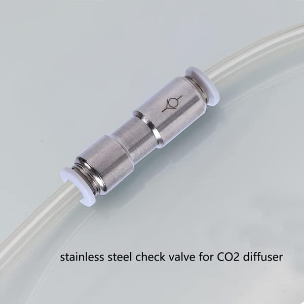 6mm Rustfrit Stål CO2 Kontraventil til Akvarie Luftpumpe