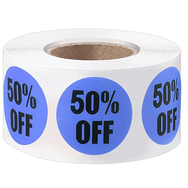 2pcs 50% Off Promotional Labels for Sale Merchandise - 500 S