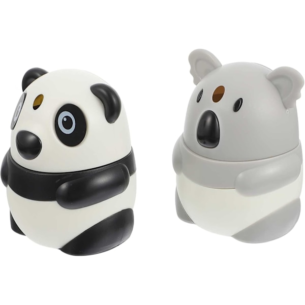 2 Pakk Tannpirkerdispenser Holder Pop Up Tannpirkerdispenser Søt Panda Tannpirker Oppbevaringsboks