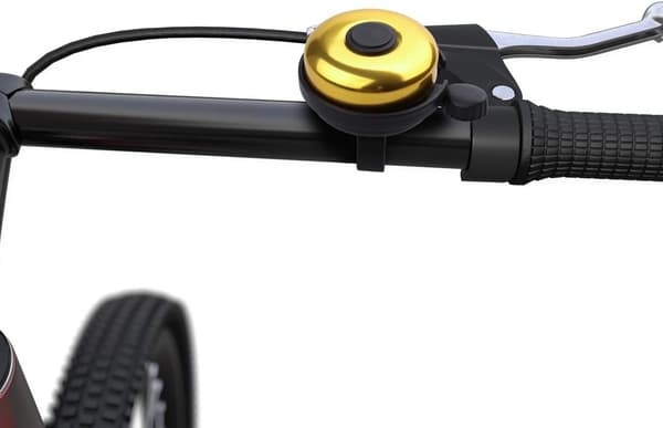 Cykelklokke i aluminium, gul