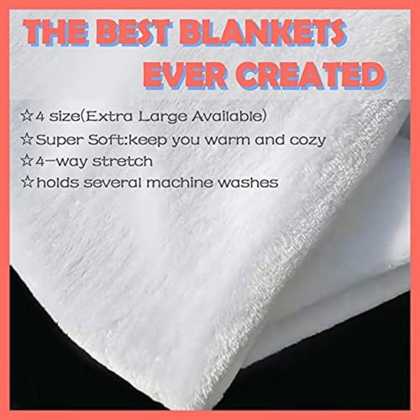 Spök-Flanellfilt Dekor Mjuk Mysig Varm Fluffig Filt för Säng Soffa Resa Strand