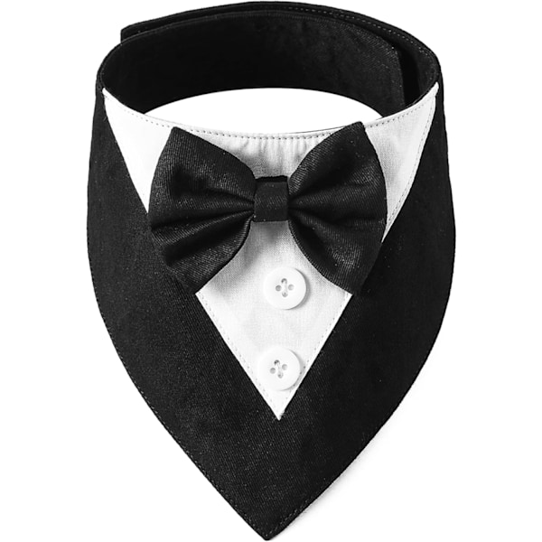 1 pcs  Formal Dog Tuxedo Wedding Dog Bandana Dog Wedding Tux with Bowtie Dog Birthday Costume Adjustable Dog Formal Outf